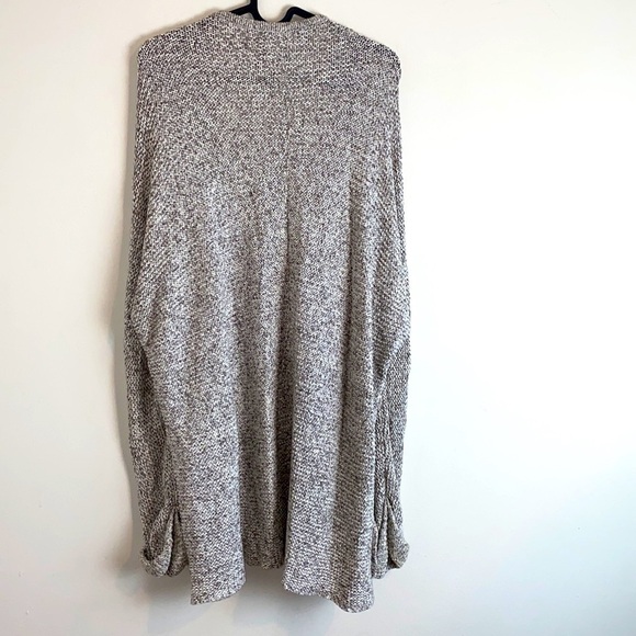 LINE Chunky Knit Oversized Slouchy Cardigan Linen Cotton Blend - Picture 2 of 4